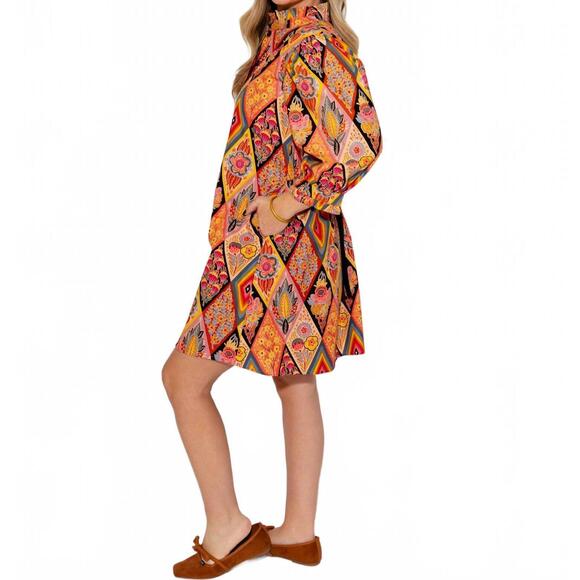 NEW IVY JANE back tie dress in orange - Picture 6 of 6